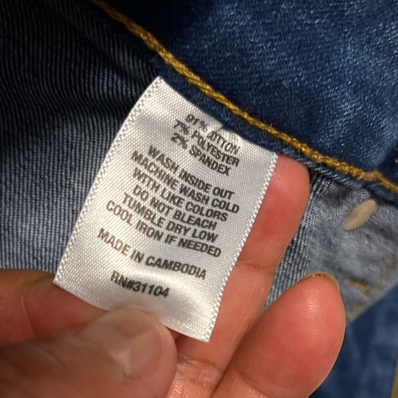 Wonderly Dark Blue Flare Jeans Women Size 6R - Picture 5 of 14